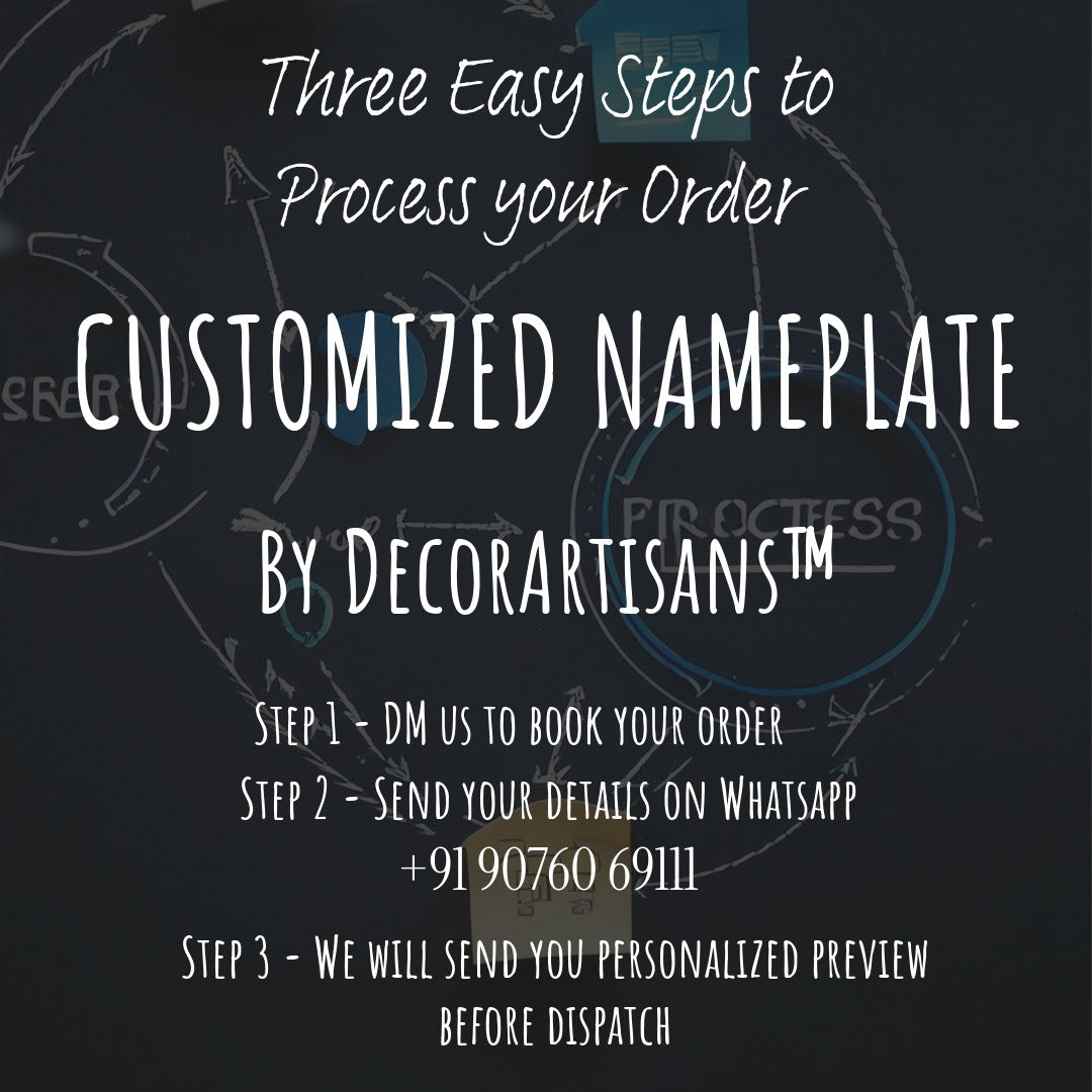 Floral Bird Acrylic Customized Name Plate | Personalised Door Name Plate, Modern House Name Sign, Waterproof Outdoor Gate & Entrance Plaque by DecorArtisans